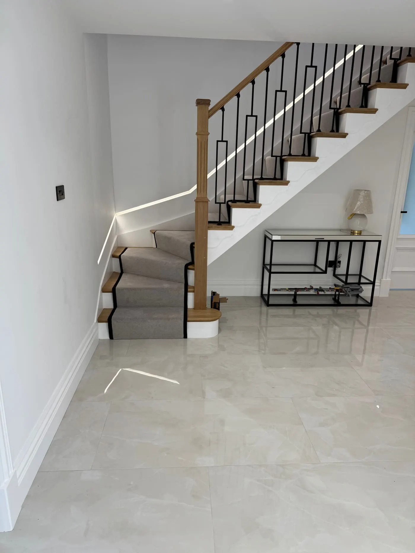 Finished LVT flooring installation